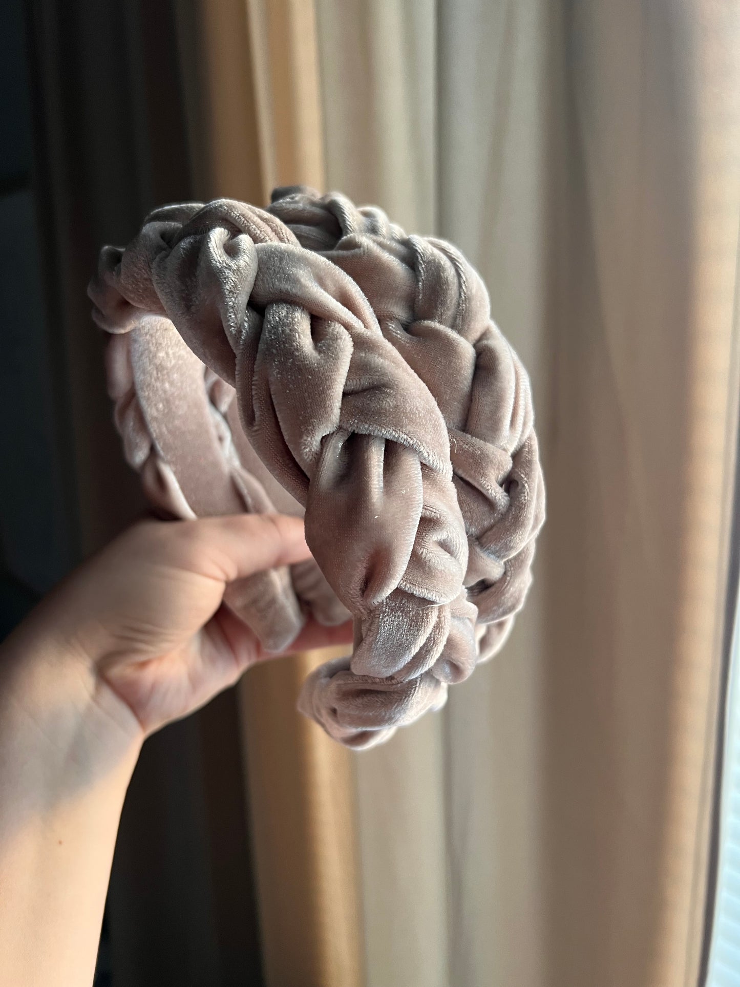 Bianca samettipanta beige