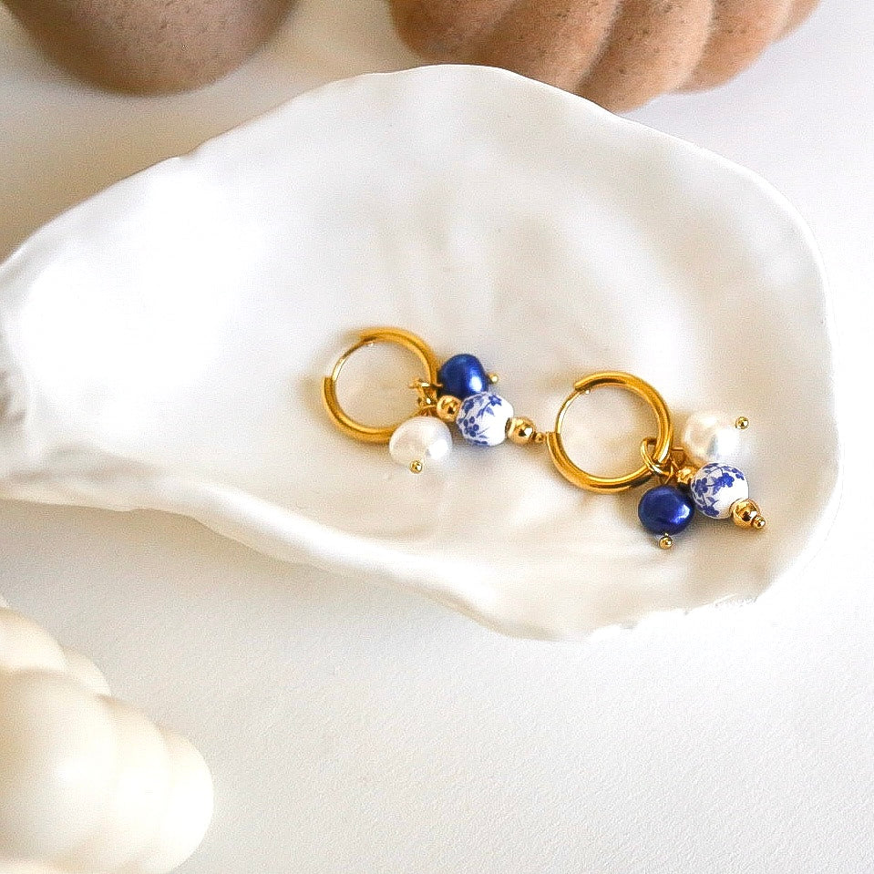 Fiona örhängen 18k guldpläterade