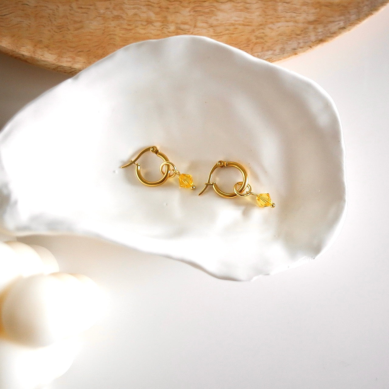 Abby Swarovski örhängen 24k guld