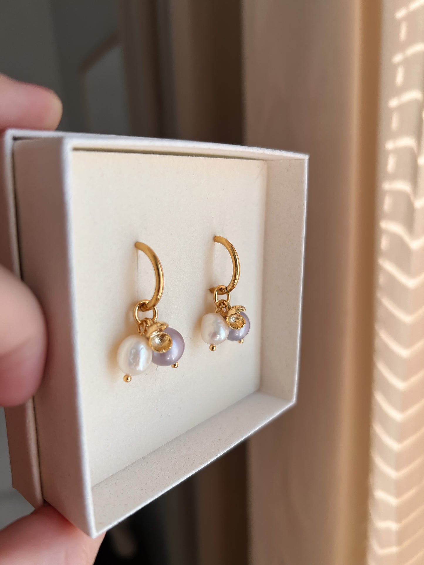 Liljaörhängen Lavendel