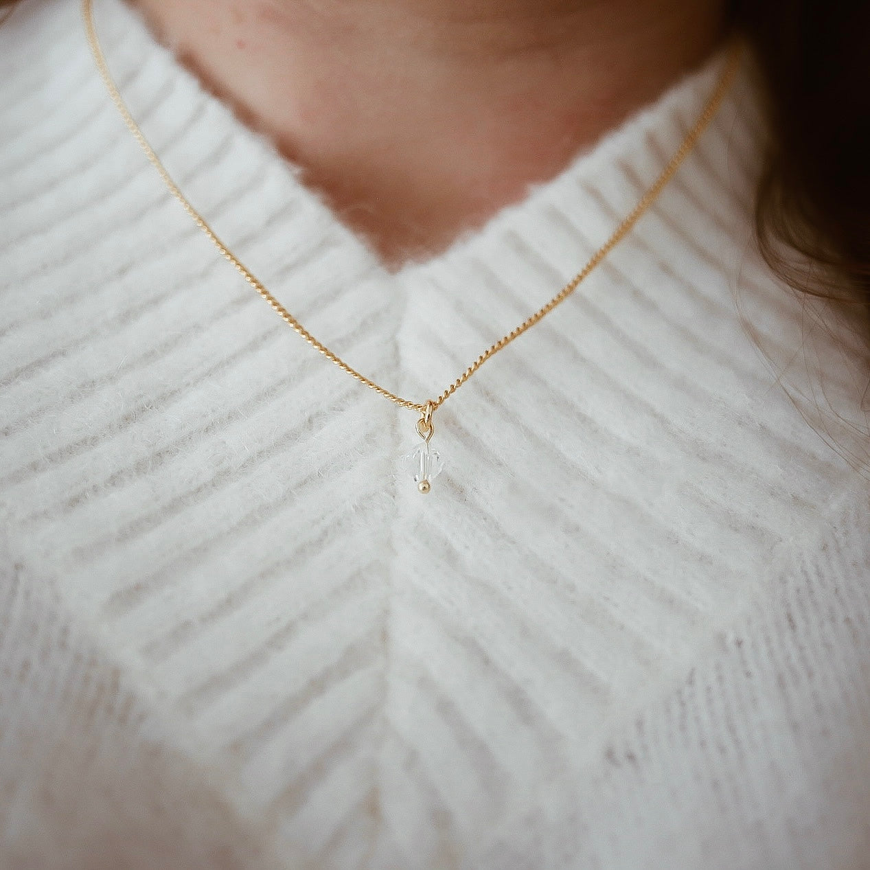 Abby halsband 24k guldpläterat