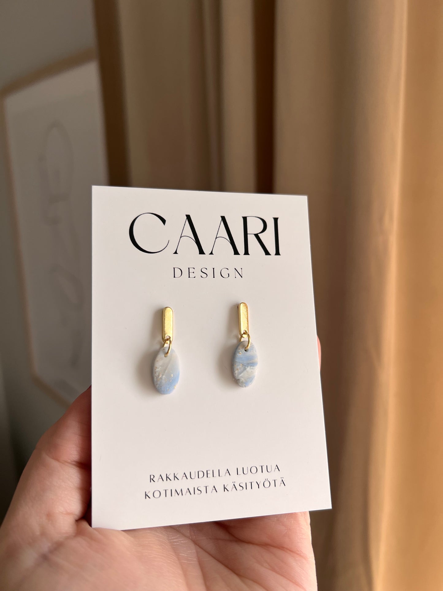 Laila örhängen blå