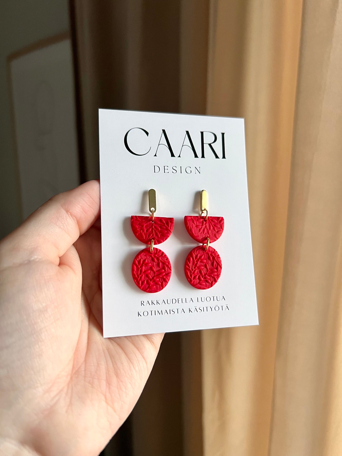 Vicca Örhängen röda