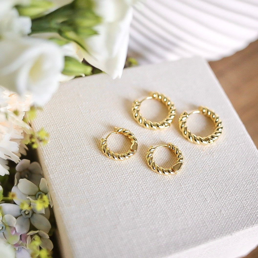 Lisa Örhängen Större 18k Guldfylld