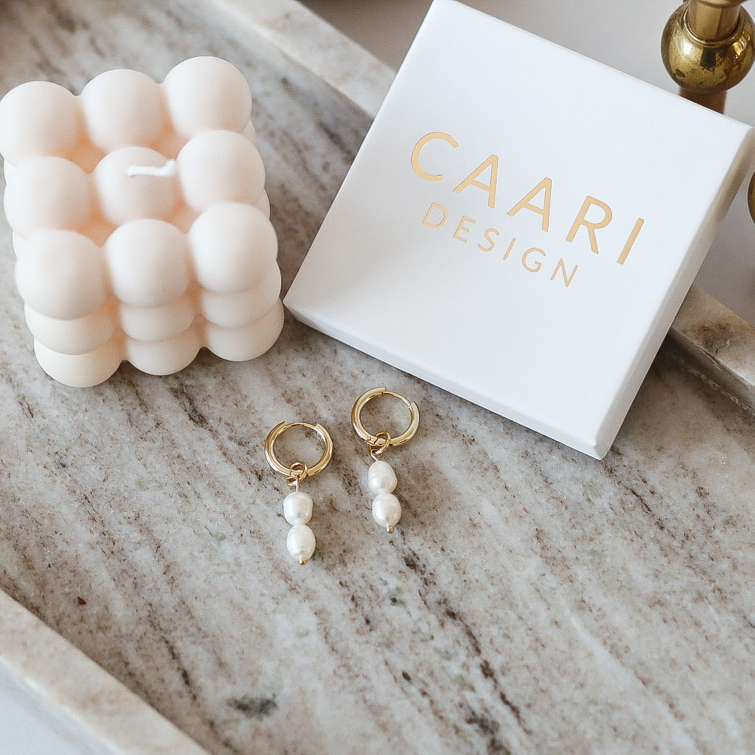 Claire örhängen 24k guldpläterade