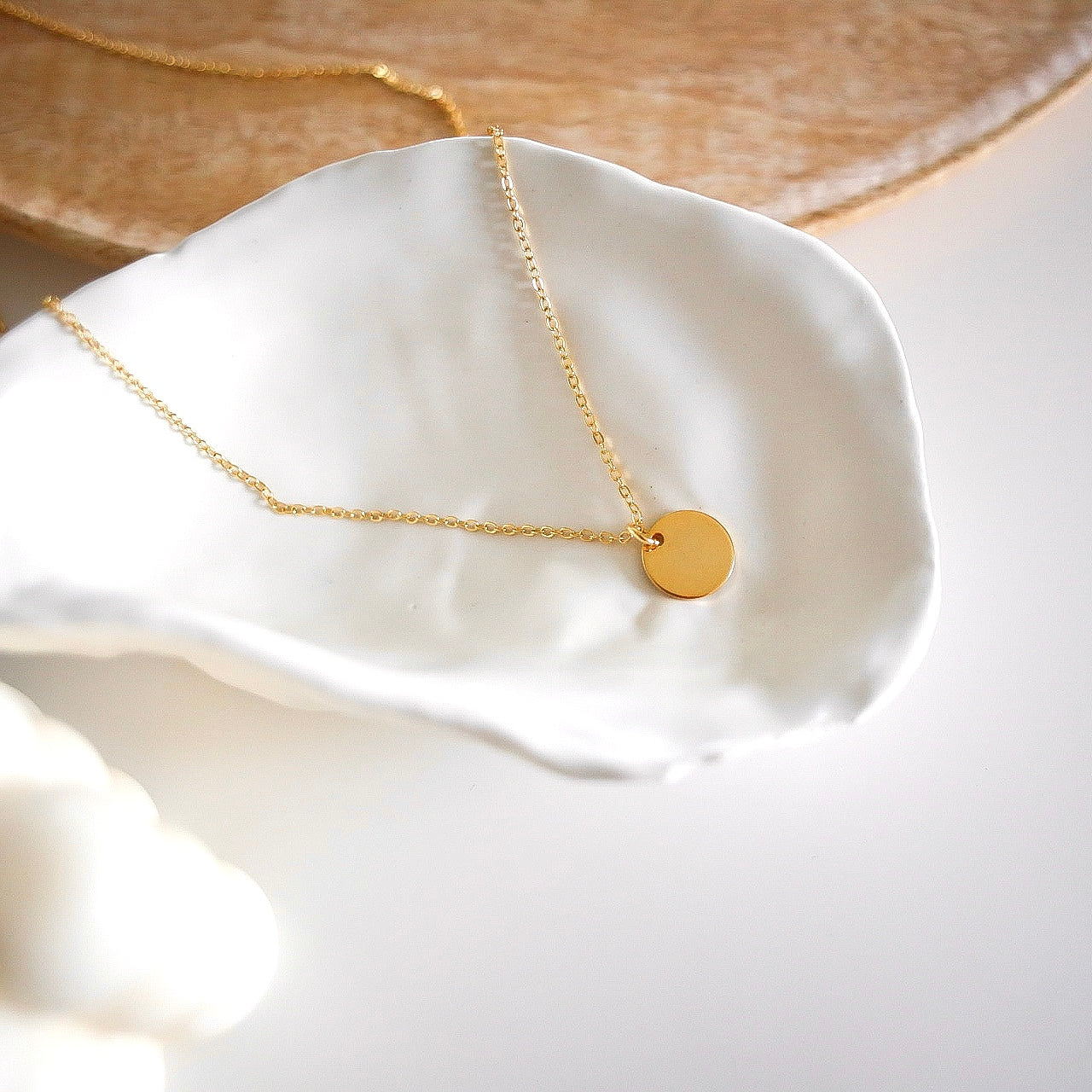 Lottie halsband 12mm 24k guldpläterat