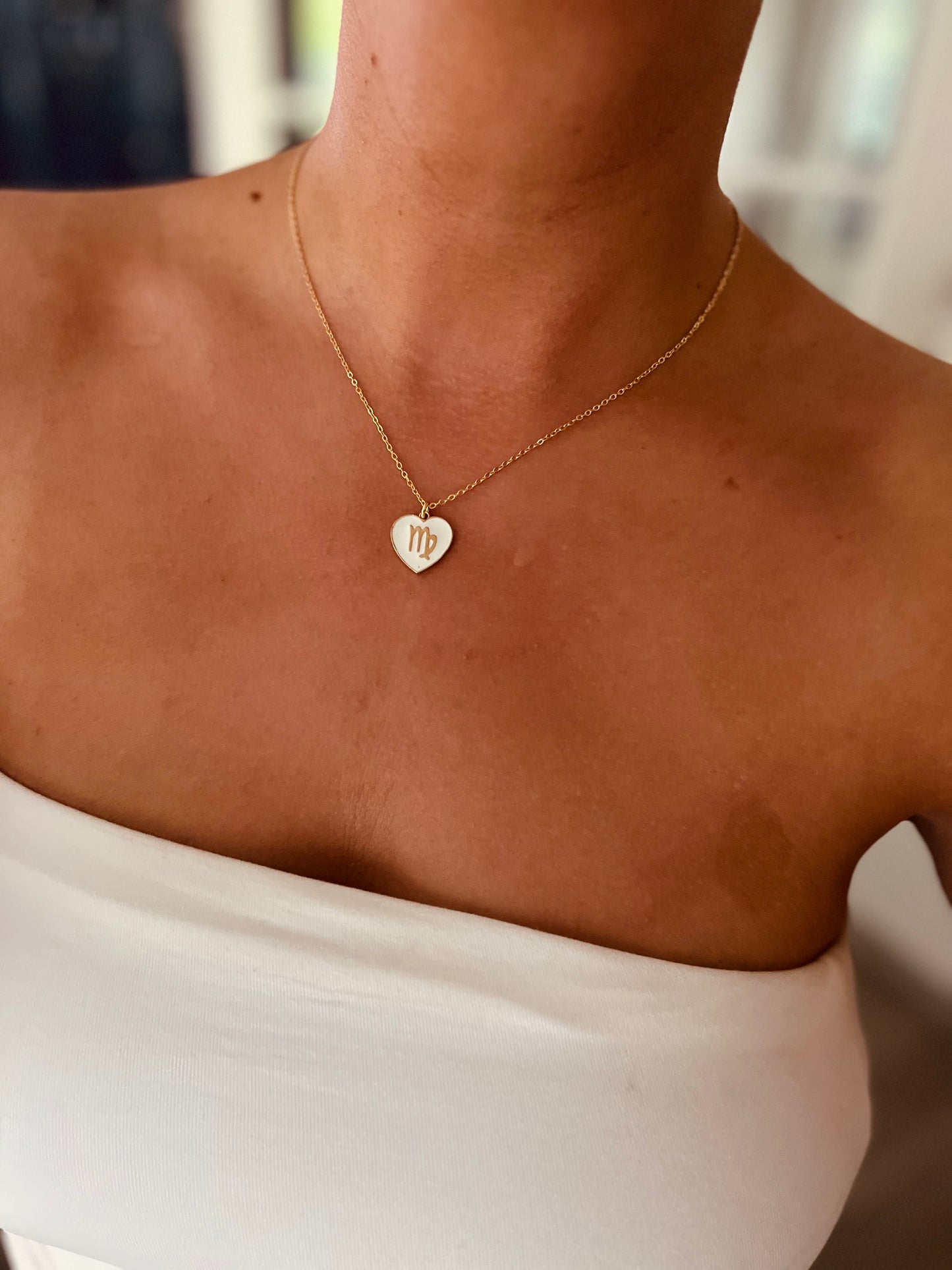 Zodiac horoskooppi kaulakoru 24k gold plated