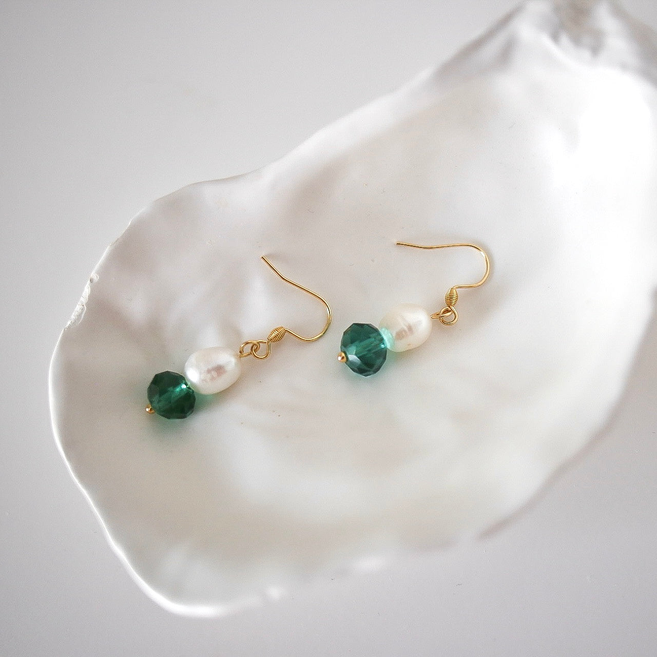 Kaipaus helmikorvakorut Vihreä